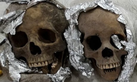 Four human skulls found in Mexico package bound for US