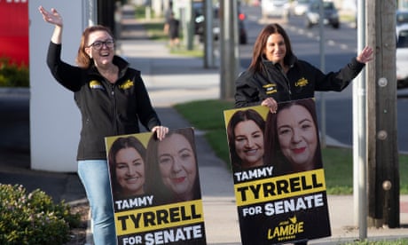 From Lambie’s ‘loud girl’ to Ericmentum, Tasmania’s fierce Senate race is a taste of what’s to come | Katharine Murphy