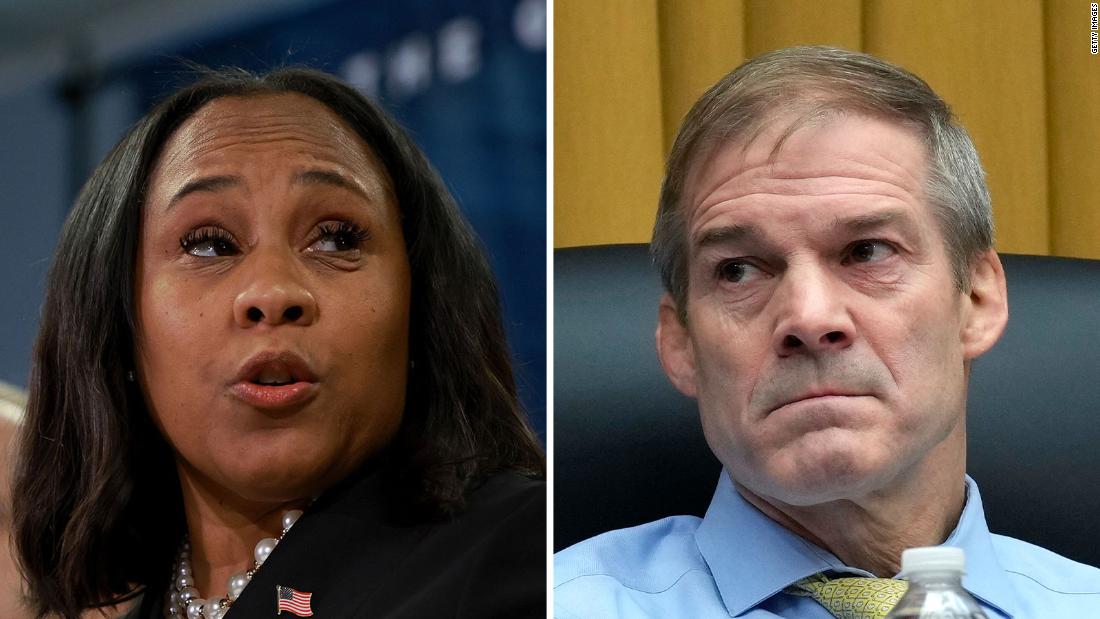 Fulton County DA rebuffs Jim Jordan's request for information on her investigation of Trump