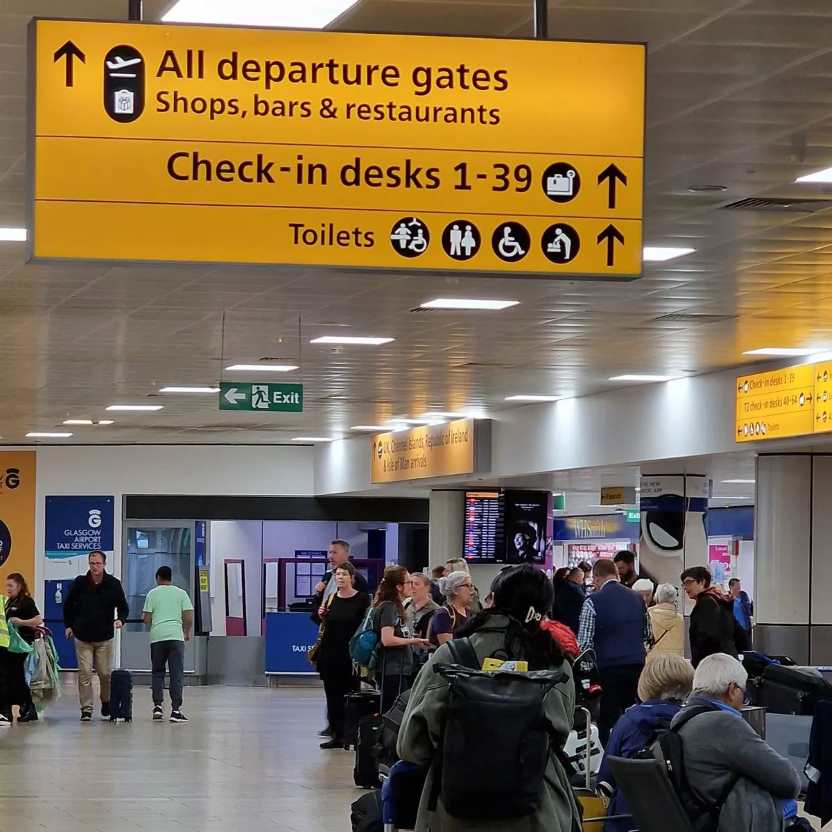 Glasgow Airport passengers face long queues amid security system changes
