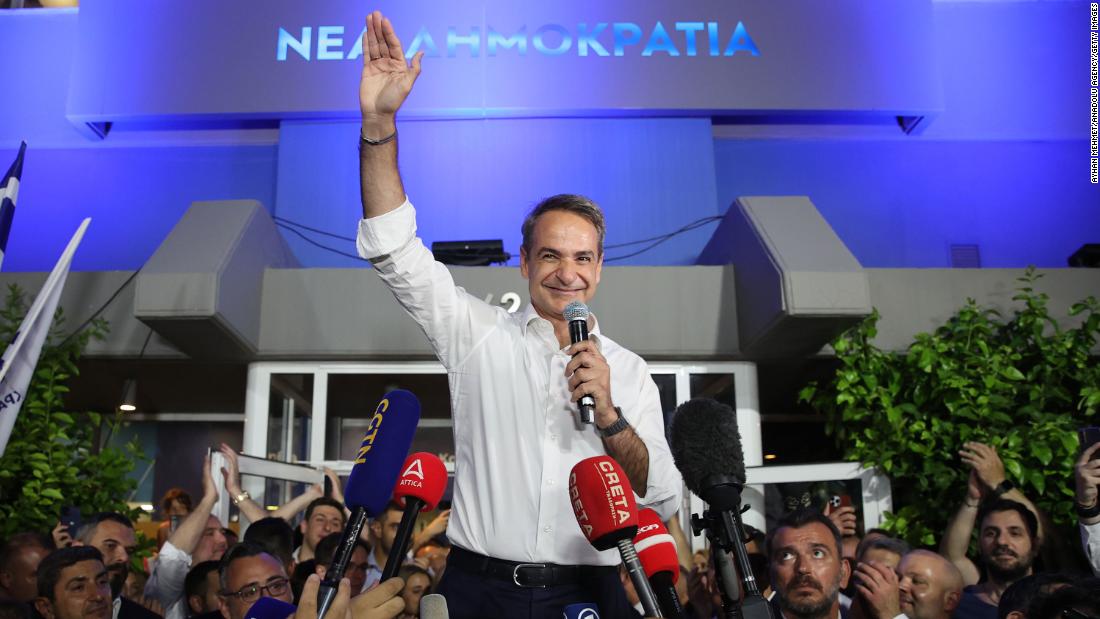 Greek PM Kyriakos Mitsotakis wins repeat election, securing clear parliamentary majority in early results