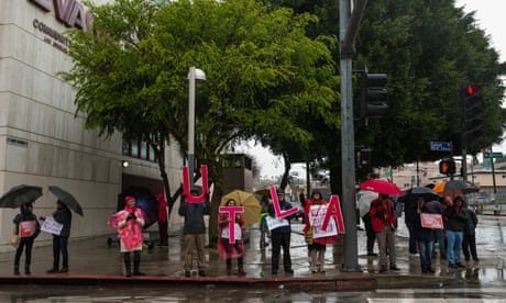 Half a million kids out of class as LA school workers strike for better pay