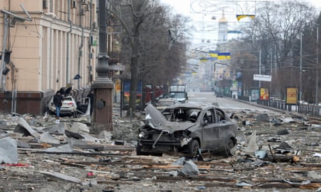 Huge armoured column nears Kyiv as ‘barbaric’ missile strikes continue