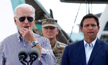 Hurricane Ian ends discussion on climate crisis, Biden says on Florida visit