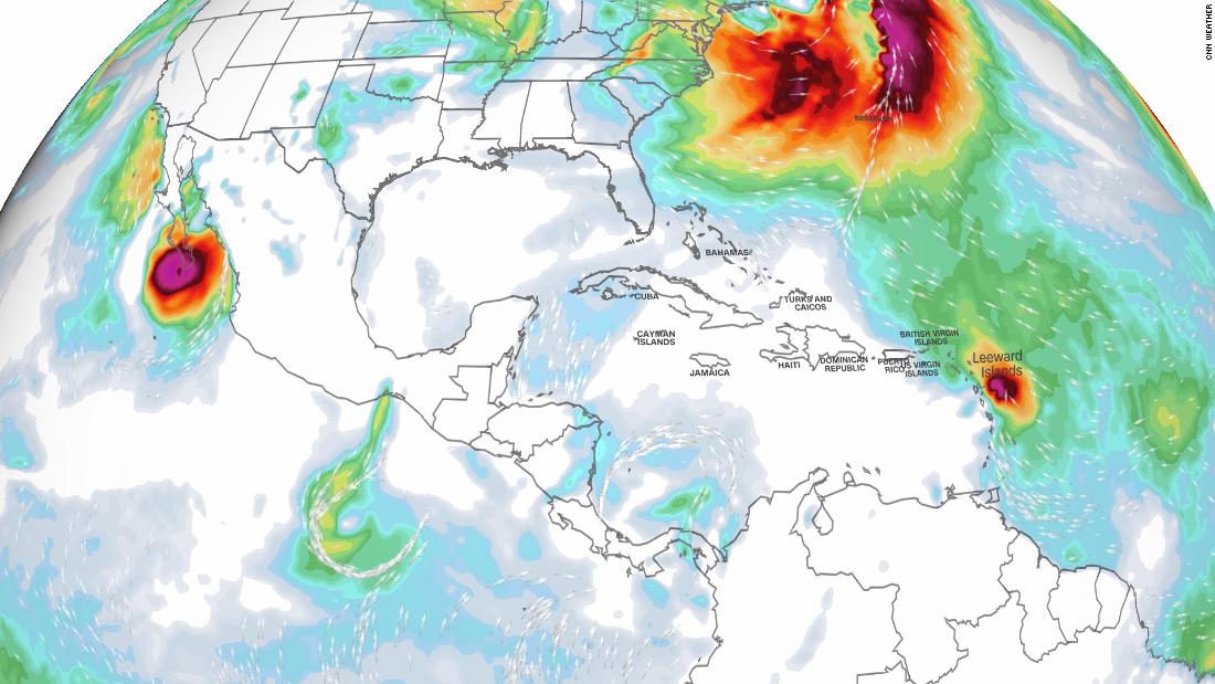 Hurricane Norma set to hit Cabo San Lucas area, while Tammy bears down on Leeward Islands