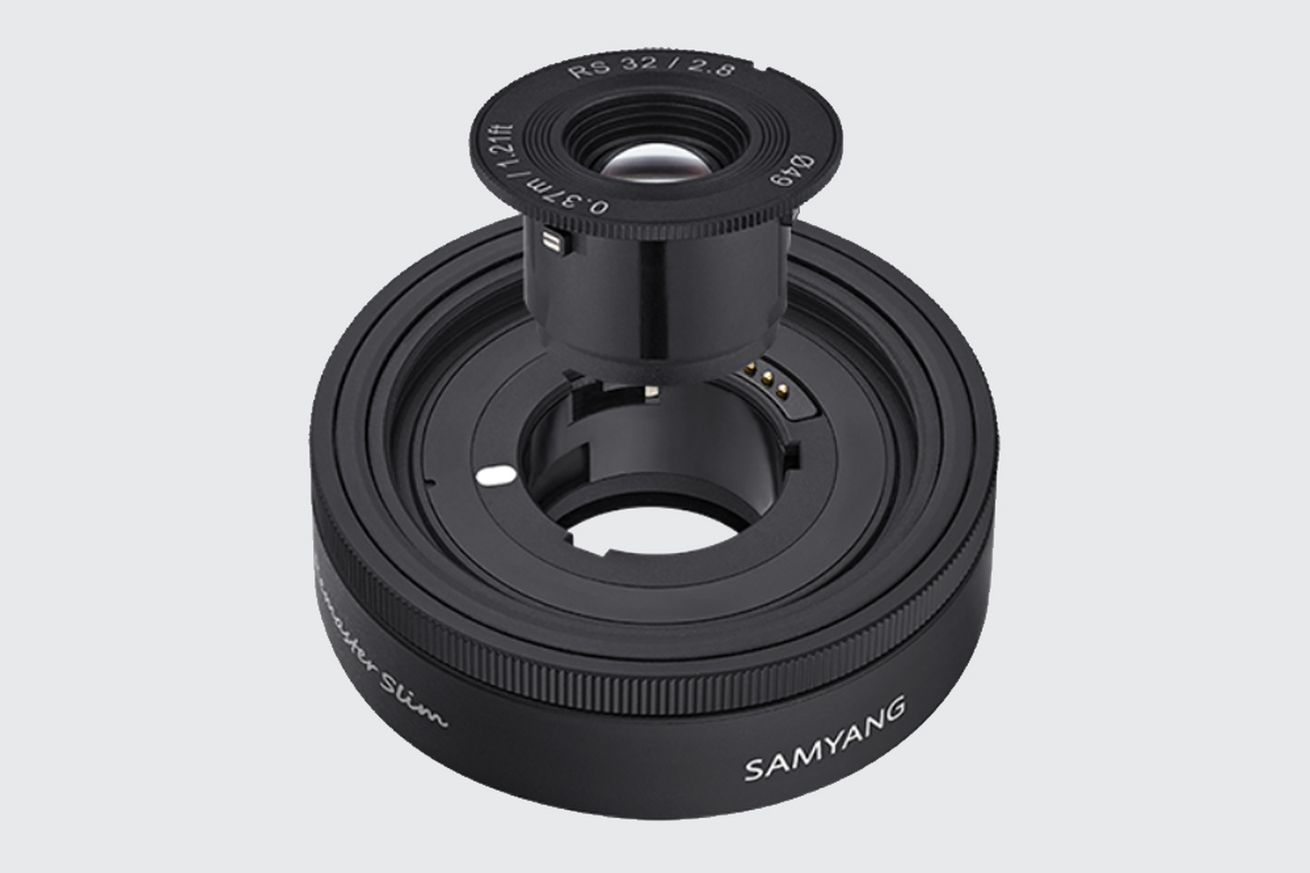 Instead of carrying multiple camera lenses, this one lets you swap optics