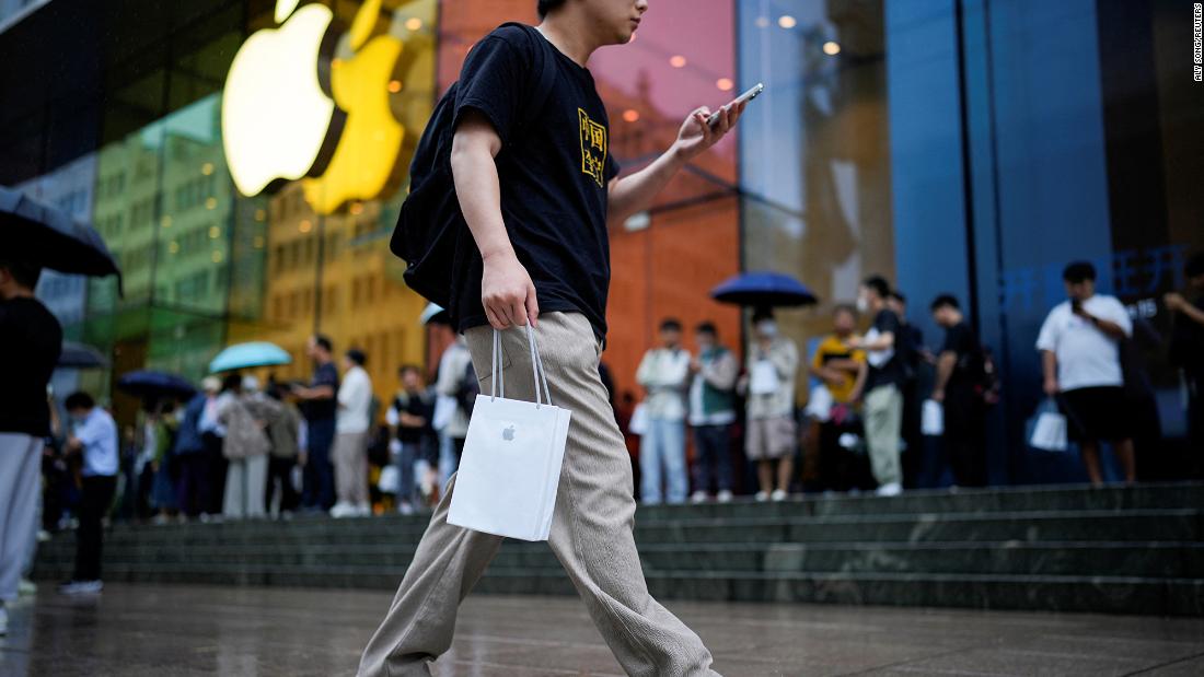 iPhone sales in China shrink as US political tensions grow