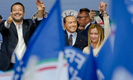 Italy elections: exit polls point to victory for coalition led by far-right Giorgia Meloni