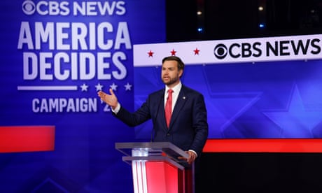 JD Vance’s debate lines were so polished you could forget they made no sense | Moira Donegan