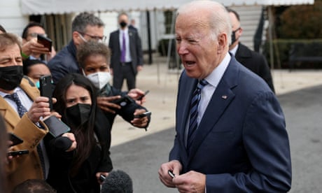 Joe Biden says risk of Russian invasion of Ukraine ‘very high’