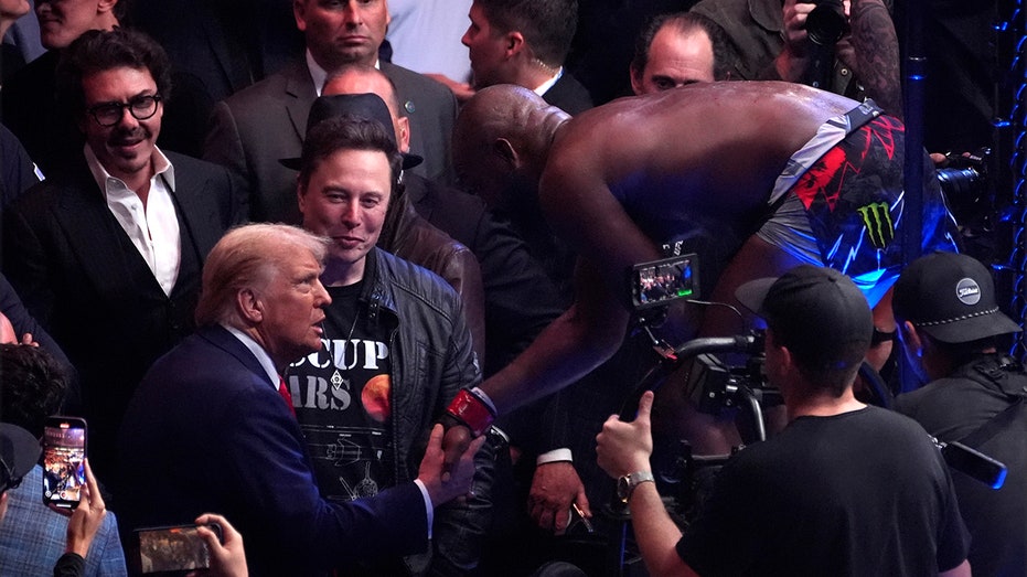 Jon Jones calls UFC 309 'biggest moment of my life' after KO, doing Trump's dance move