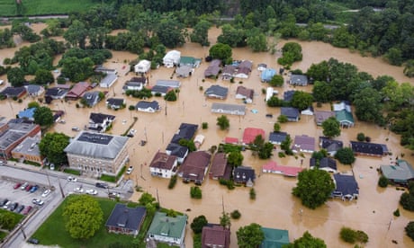 Kentucky grapples with effect of climate crisis as floods leave trail of devastation