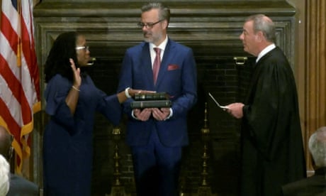 Ketanji Brown Jackson sworn in as first Black female supreme court justice