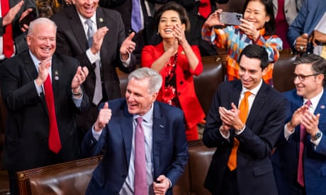 Kevin McCarthy wins House speaker bid after gruelling 15-vote saga