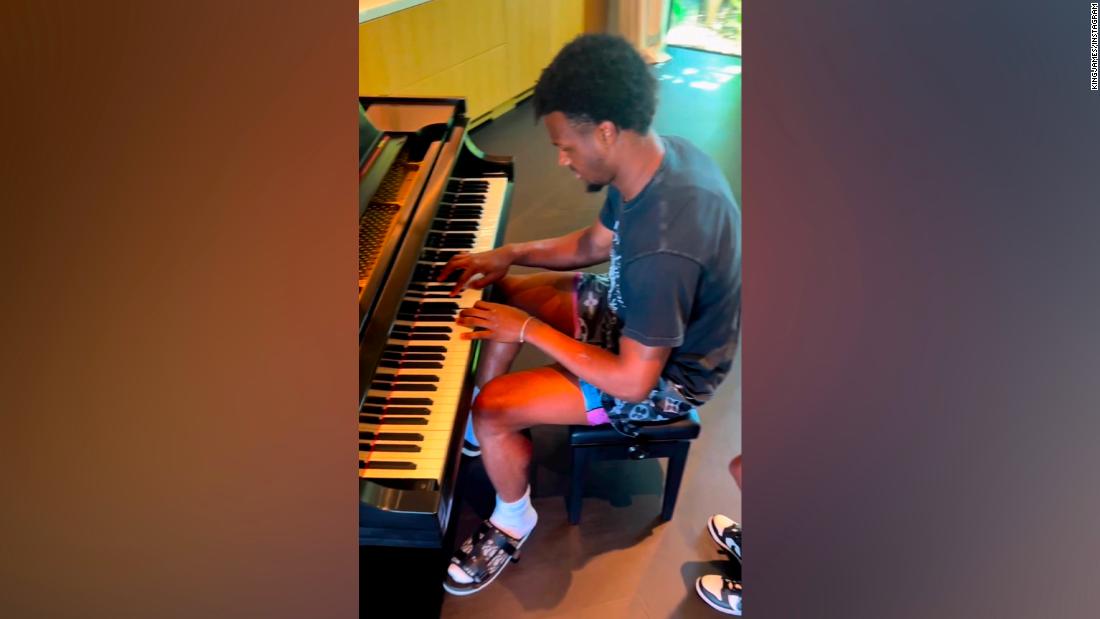 LeBron James shares video of son Bronny playing piano after cardiac arrest