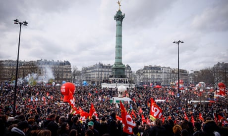 Mass protests in France call for government to drop pension changes