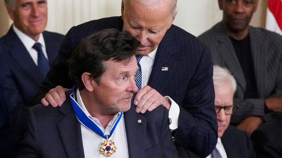 Michael J. Fox honored with Presidential Medal of Freedom for Parkinson's research efforts