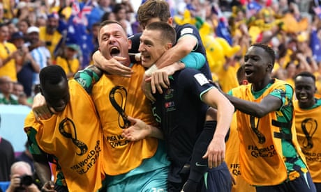 Mitch Duke header downs Tunisia to keep Australia alive at World Cup