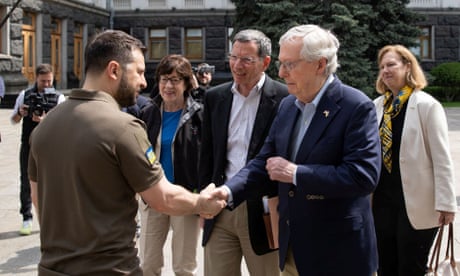 Mitch McConnell visits Kyiv with delegation of Republican US senators