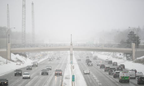 Nearly a million across US without power as wild winter storm hits