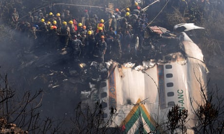 Nepal plane crash with 72 onboard leaves at least 68 dead