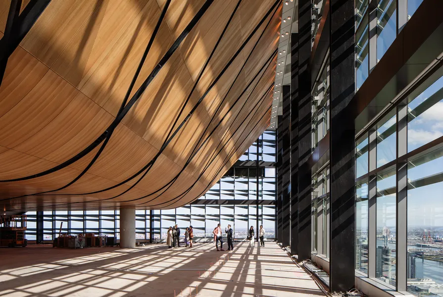 New curving tower embraces Melbourne's Wurundjeri Way