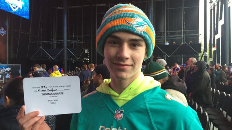 NFL hopeful returns to draft as prospect nearly 10 years after stepping on stage to announce Dolphins pick