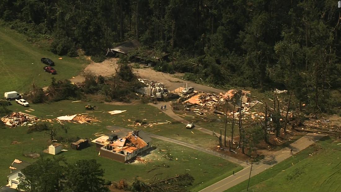 North Carolina tornado that damaged Pfizer plant and shut down I-95 was at least an EF-2, NWS says