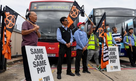 NSW strikes: teachers and transport unions blame government for industrial action