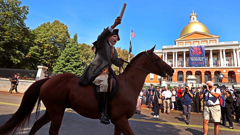 'One if by Land': White House, Boston celebrates 250th anniversary of Paul Revere's midnight ride