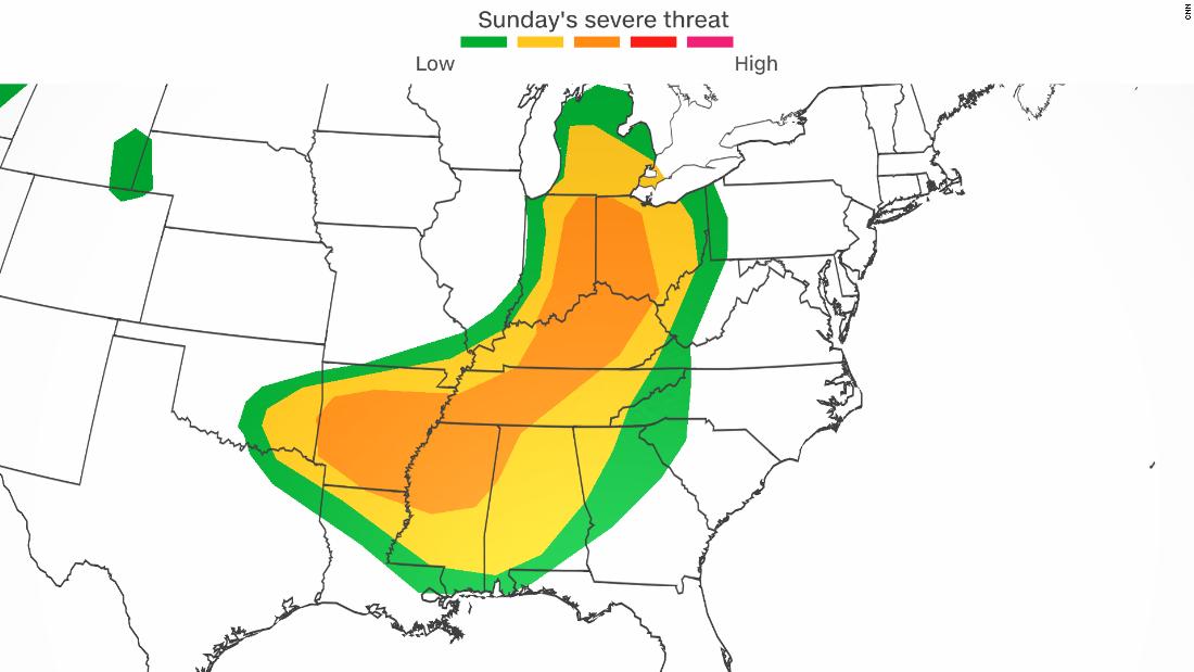 Oppressive heat and severe storm threats hammer millions across south and central US