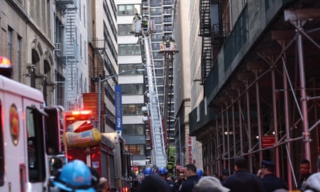 Parking garage collapses in New York City’s Financial District