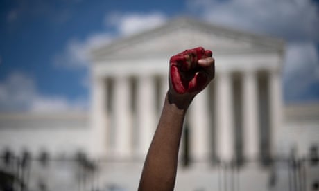 Protests continue across US to voice anger over supreme court ruling