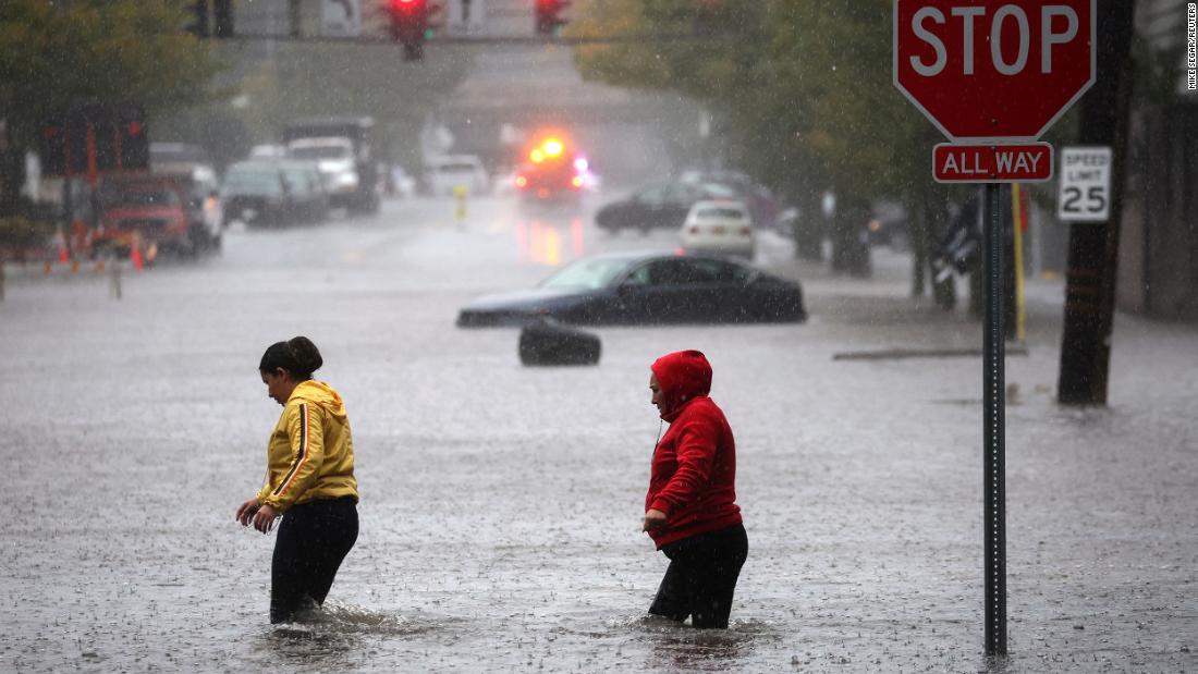 Record rain in New York City generates 'life-threatening' flooding, overwhelming streets and subways