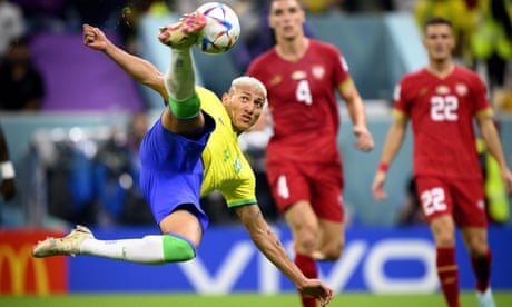 Richarlison’s stunning  double sinks Serbia to get Brazil up and running