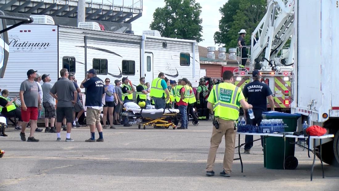 Roller coaster riders stuck upside down for hours at Wisconsin festival