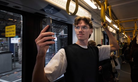 Route to independence: Ben identifies his Melbourne tram by sound – but a new app means he won’t have to