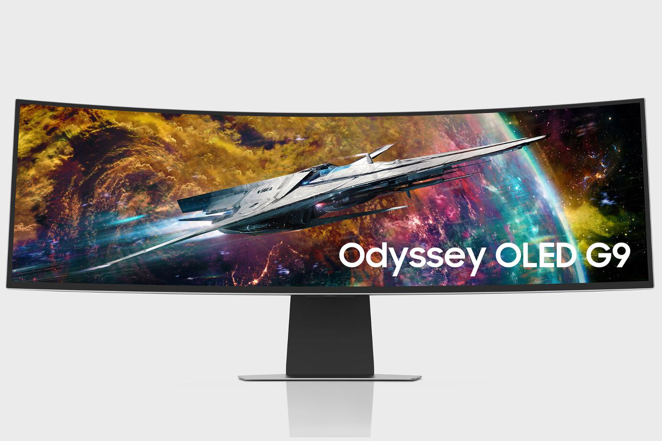 Samsung’s massive OLED monitor is on sale with a free 24-inch display thrown in