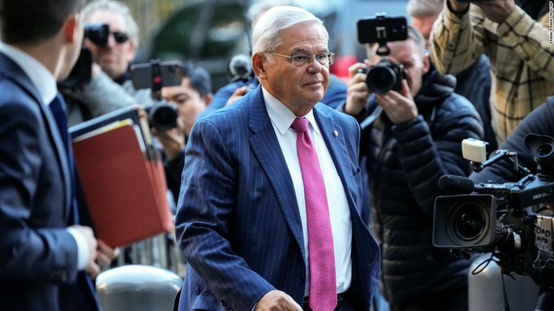 Sen. Bob Menendez pleads not guilty to charge alleging he conspired to act as a foreign agent of Egypt