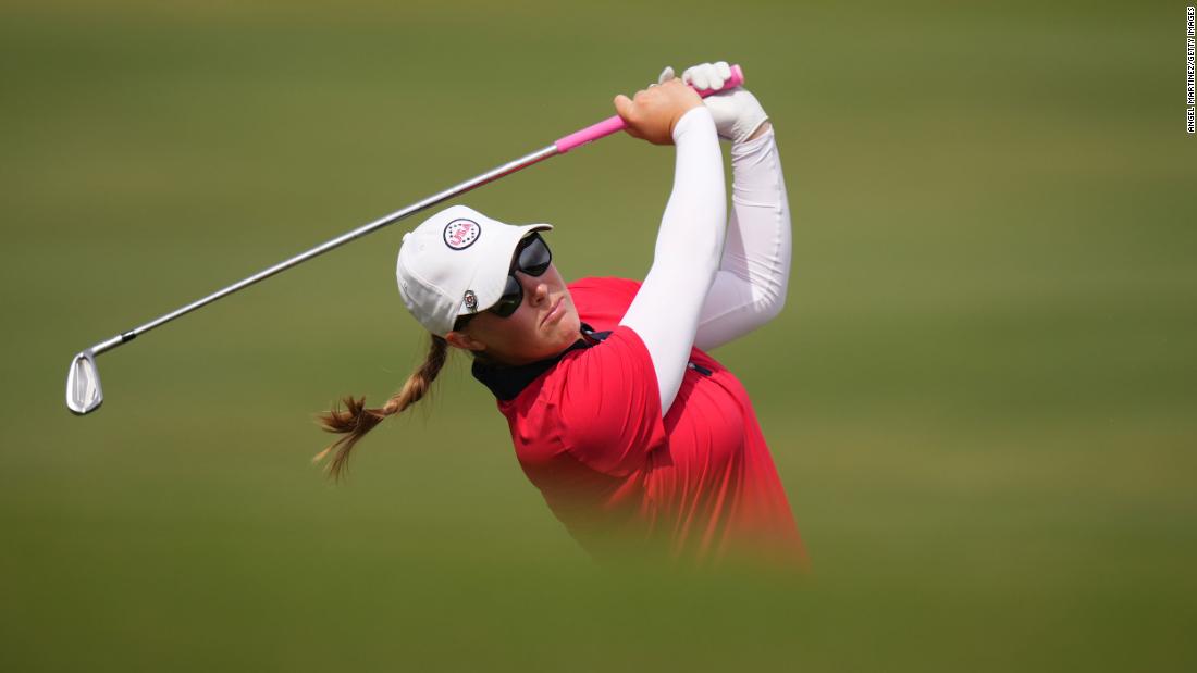 Solheim Cup: Emily Pedersen hits incredible hole-in-one, but Team USA leads Team Europe after Day One