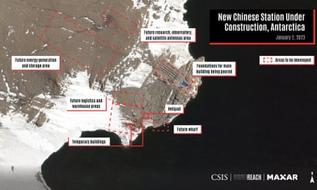 Surveillance fears as China resumes construction on fifth Antarctic base