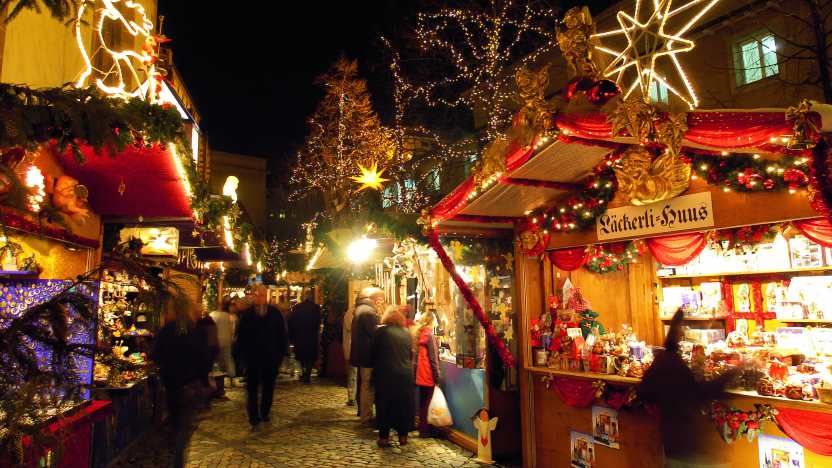 Swiss cities dazzle with enchanting Christmas illuminations during the Advent season
