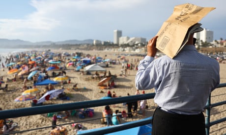 Temperatures smash records in US west as brutal heatwave continues