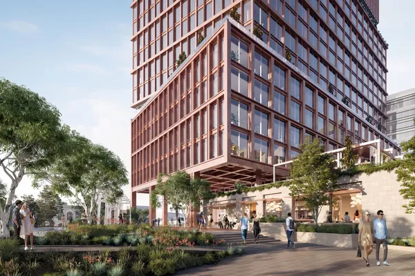 The board of DevelopmentWA has approved Woods Bagot's design for a 21-storey mixed-use tower in the Perth City Link precinct.