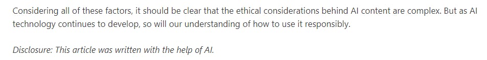 The ethics of AI writing and the need for a ‘human in the loop’