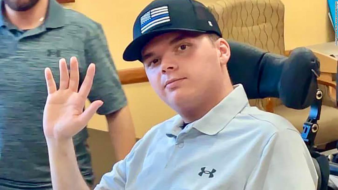 The officer shot in the head during a Louisville bank shooting is going home after 109 days in the hospital