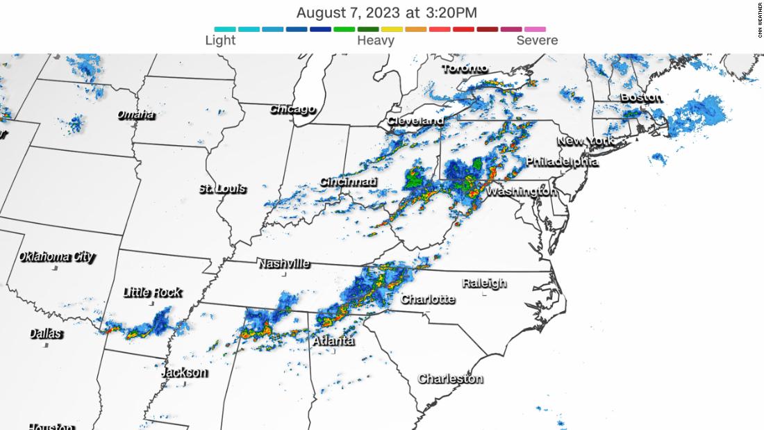 Thousands of flights delayed as bad weather threatens Eastern US