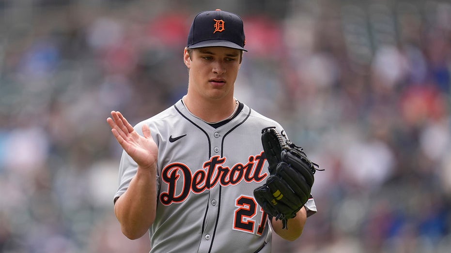 Tigers pitching prospect, son of Masters competitor, picks up 1st career MLB win