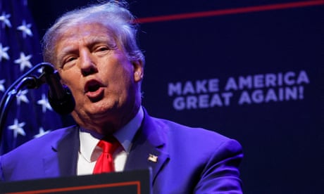 Trump seizes on likely indictment to pass begging bowl for 2024 campaign