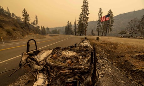 Two bodies found in burned vehicle in path of raging California wildfire